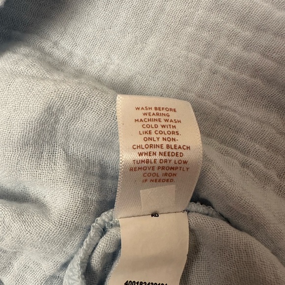 LC Lauren Conrad Light Blue Loose Fit Blouse - Picture 4 of 7